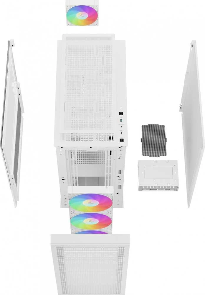 DeepCool CH560 Midi-Tower - balta