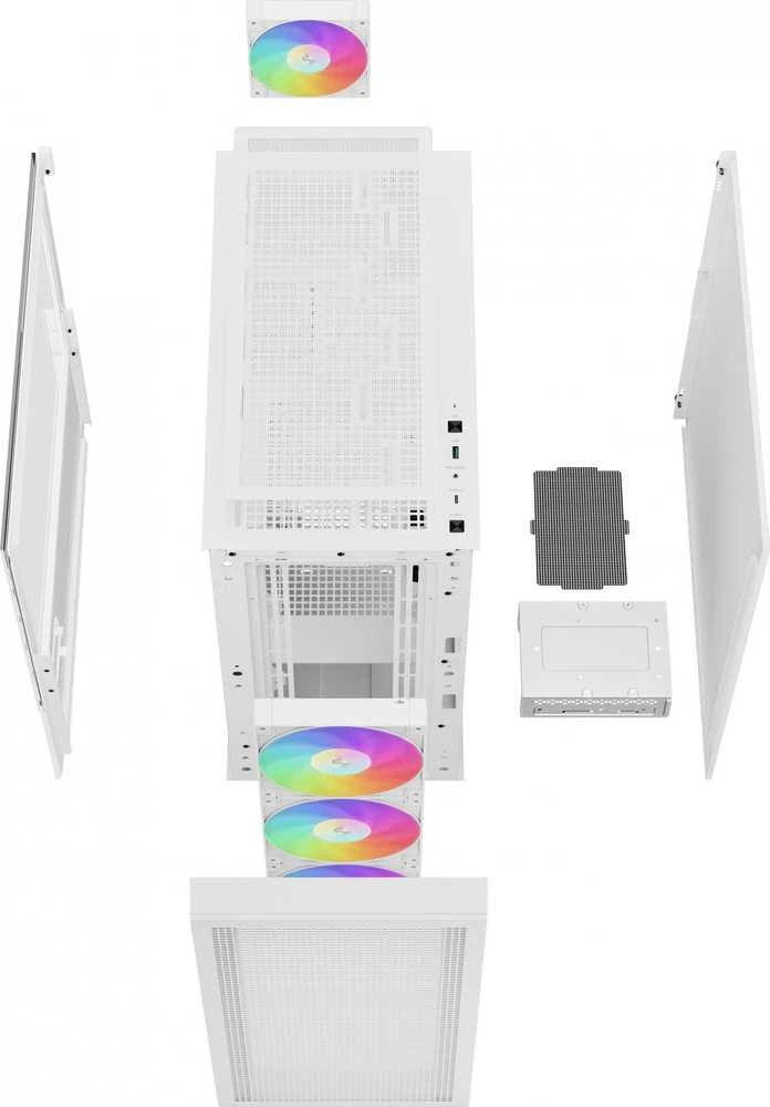 Korpusas Deepcool CH560 Digital MID TOWER CASE, Baltas