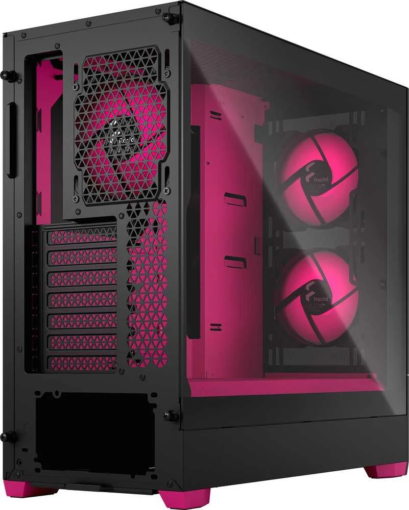 Fractal Design | Pop Air RGB | Šoninis langelis | ATX, mATX, Mini ITX | ATX | „Magenta Core TG Clear Tint“