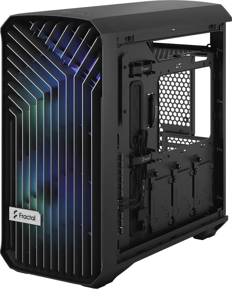Fractal Design | Torrent Compact RGB TG Light Tint | šoninis langelis | ATX | Juoda