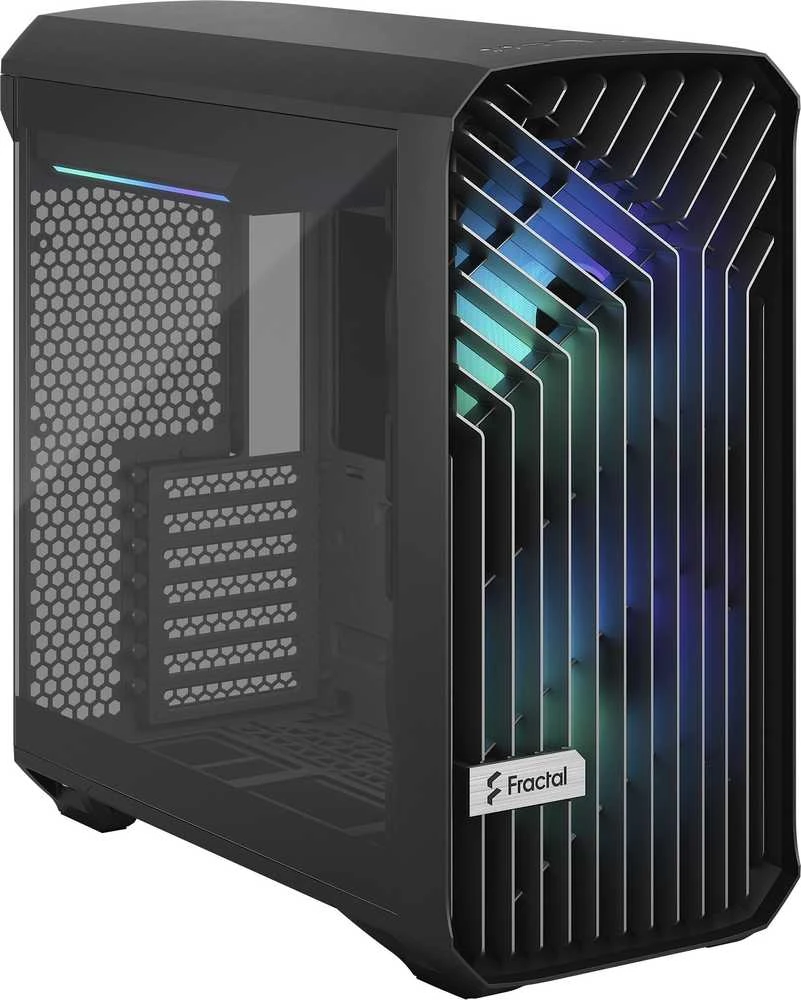 Fractal Design | Torrent Compact RGB TG Light Tint | šoninis langelis | ATX | Juoda