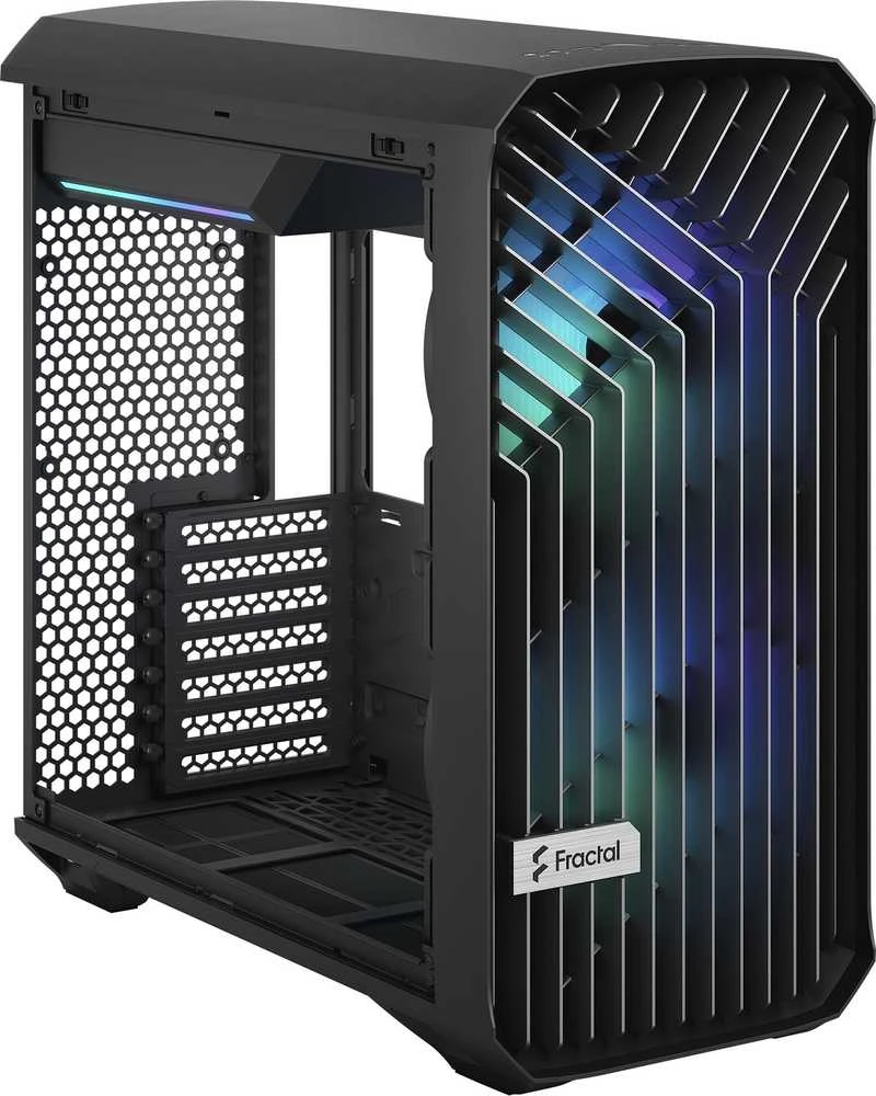 Fractal Design | Torrent Compact RGB TG Light Tint | šoninis langelis | ATX | Juoda
