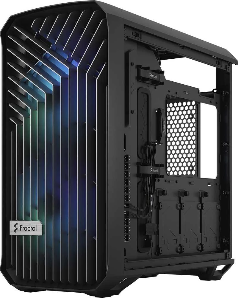 Fractal Design | Torrent Compact RGB TG Light Tint | šoninis langelis | ATX | Juoda