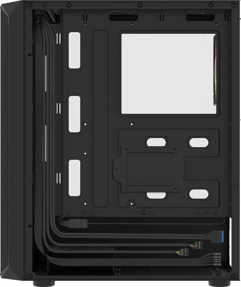 Kompiuterio Korpusas - FURY Shobo SH4 RGB Midi Tower Juodas