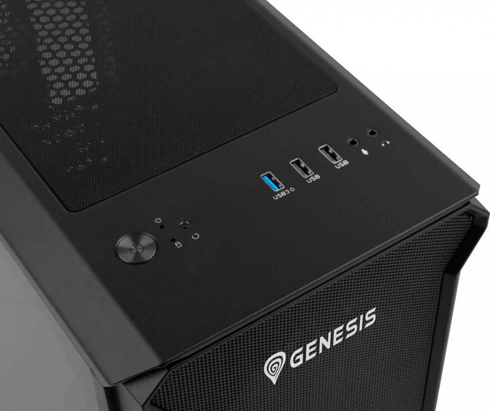 Housing NATEC Genesis Irid 503 NPC-1558 (Micro ATX, Mini ITX, juodos spalvos)