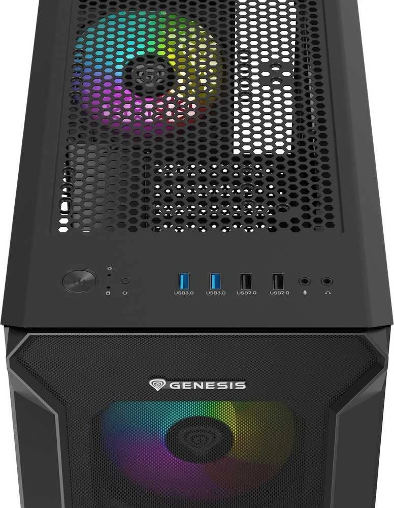 Genesis | PC Case | IRID 505 ARGB | Juodas | Midi-Tower