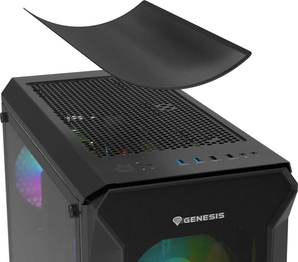 Genesis | PC Case | IRID 505 ARGB | Juodas | Midi-Tower