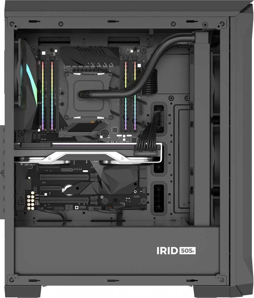 NATEC Genesis PC dėklas Irid 505F Midi bokštas USB 3.0