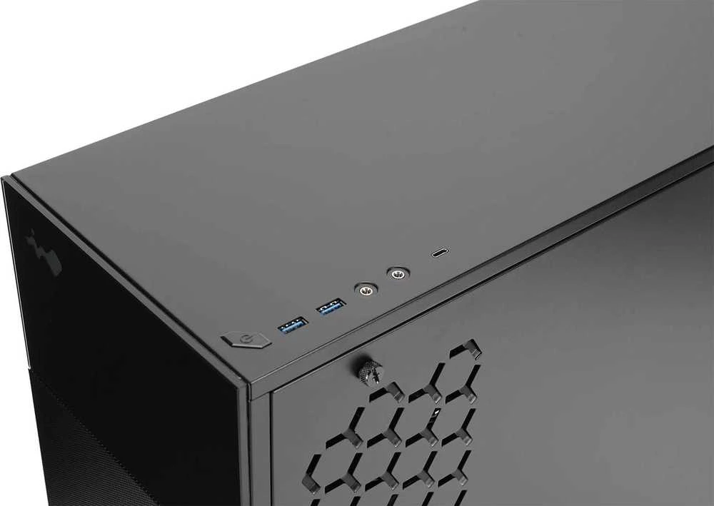 In Win InWin 127 Midi-Tower Tempered Glass – juodos spalvos