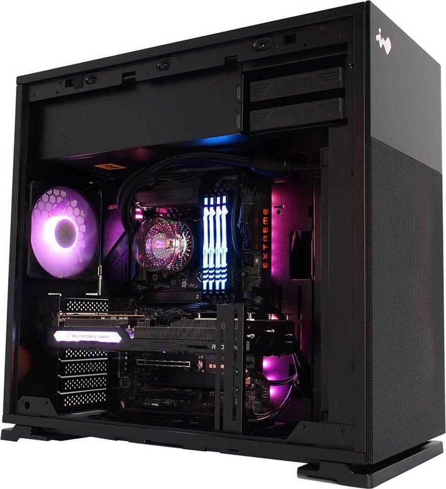 In Win InWin 127 Midi-Tower Tempered Glass – juodos spalvos