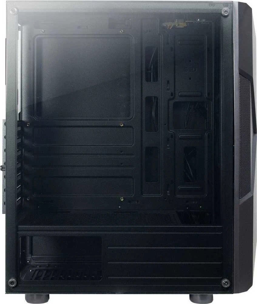 Inter tech Chassis IT-3306 Cavy Gaming Tower, ATX, 1xUSB3.0, 2xUSB2.0, PSU pasirinktinai, Lango šoninis skydelis, LED juostos priekyje , 120mm ARGB ventiliatorius, Juodas