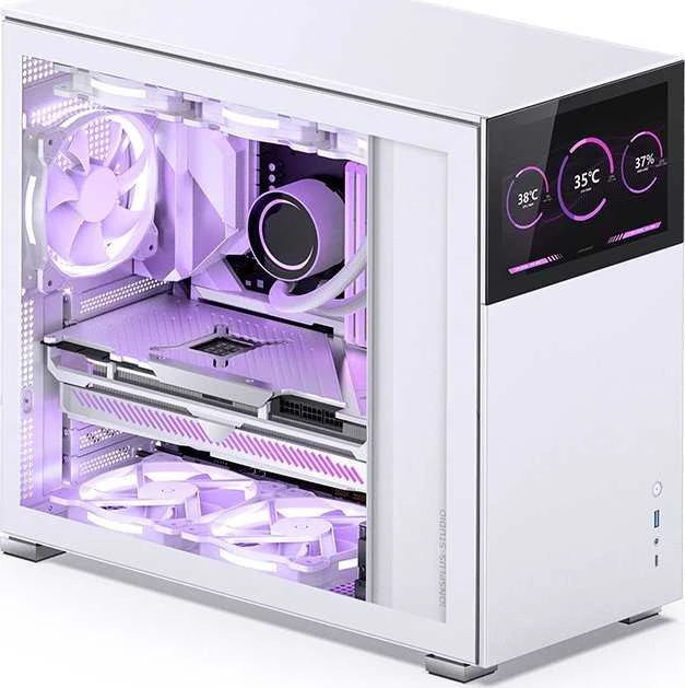 Jonsbo D41 korpusas, ATX, Tempered Glass, Baltas