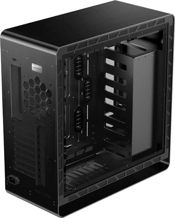 Jonsbo UMX6 Midi-Tower, grūdintas stiklas - juoda