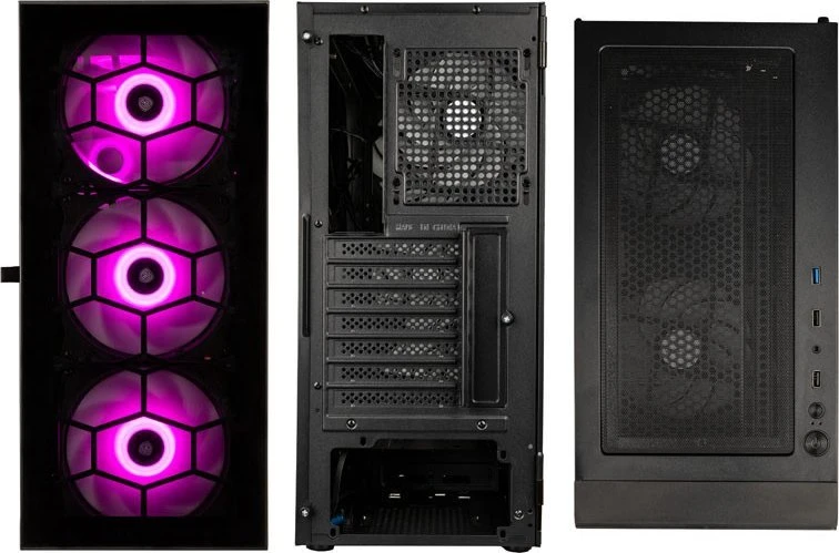 Kolink Observatory HF Glass ARGB Mid Tower – Juodas