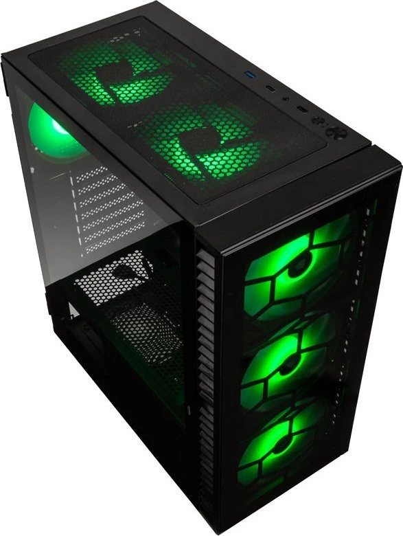 Kolink Observatory HF Glass ARGB Mid Tower – Juodas