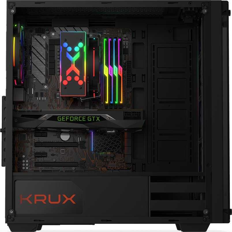 Korpusas KRUX Leda KRX0007, juodas