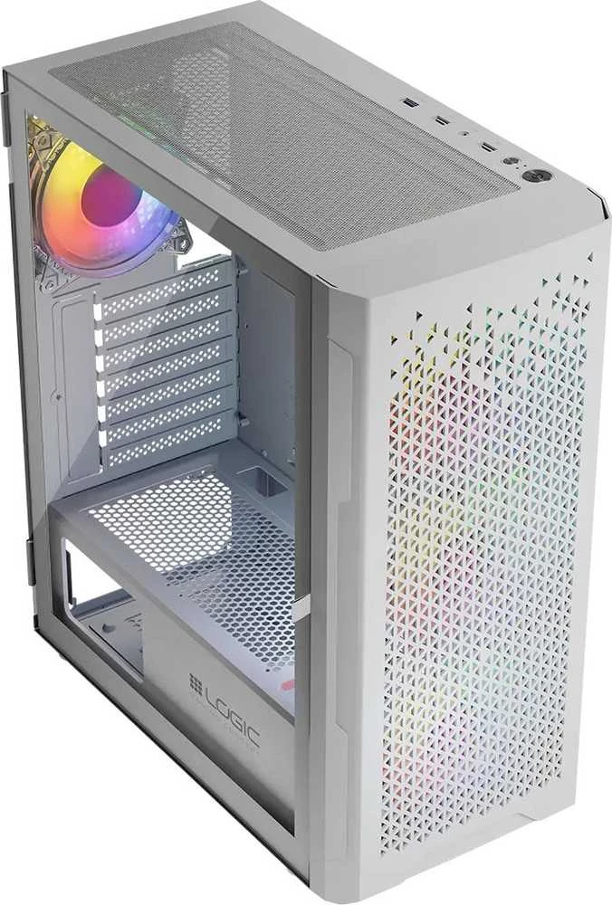 Kompiuterio Korpusas - Logic Aramis ARGB Mini USB 3.0 Baltas