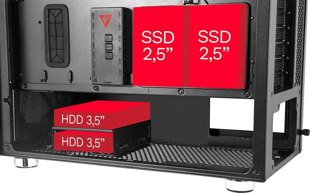 Modecom AMIRANI ARGB Midi Tower Juodas