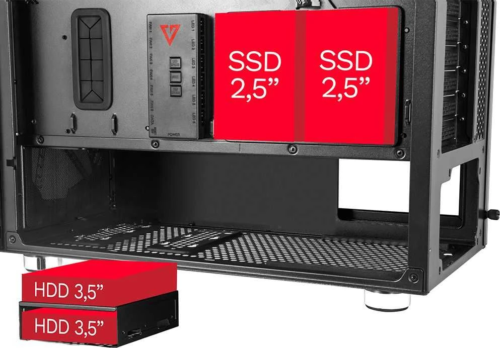 Modecom AMIRANI ARGB Midi Tower Juodas