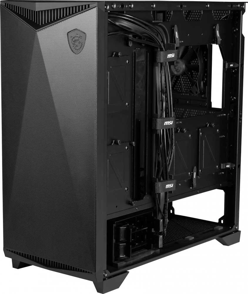 MSI | Kompiuterio korpusas | MPG GUNGNIR 300P AIRFLOW | Šoninis langas | Juodas | Vidutinio dydžio bokštas | ATX