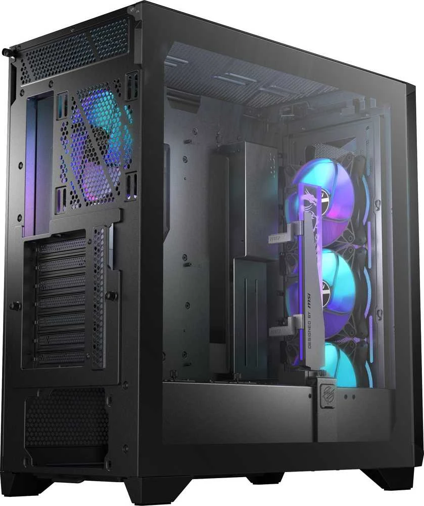 MSI MPG GUNGNIR 300R AIRFLOW | MSI | Kompiuterio korpusas | MPG GUNGNIR 300R AIRFLOW | Šoninis langas | Juodas | Vidutinio dydžio bokštas | ATX