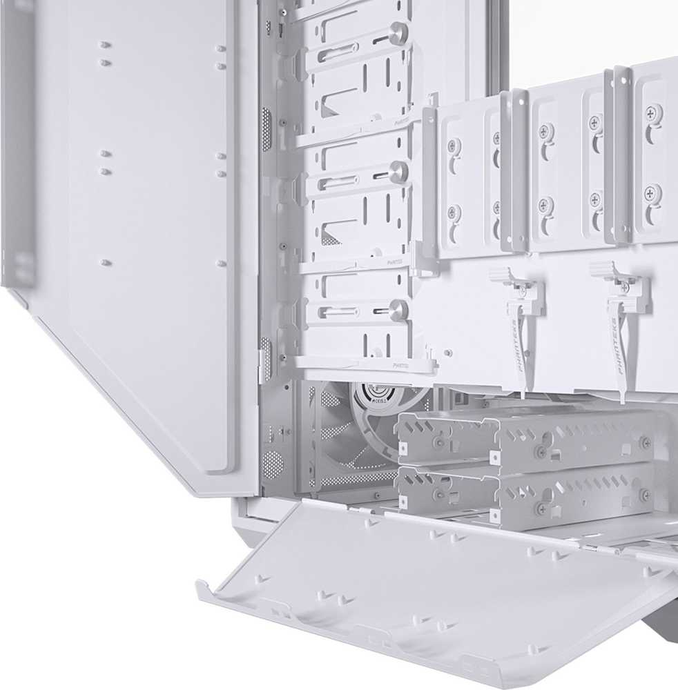 PHANTEKS Eclipse G500A D-RGB Mid-Tower tipo kompiuterio korpusas, grūdintas stiklas – baltos spalvos