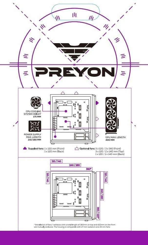 PREYON Nest Meshy dėklas (PRENM02B)