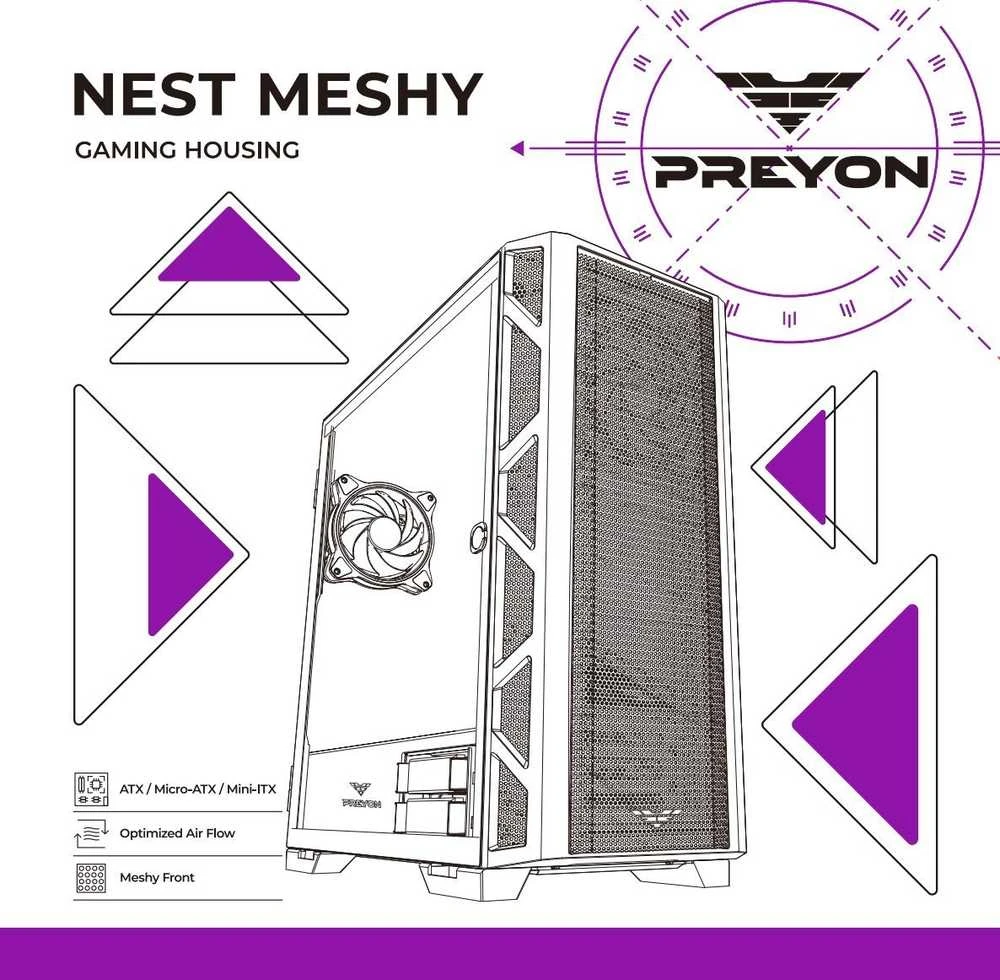 PREYON Nest Meshy dėklas (PRENM02B)