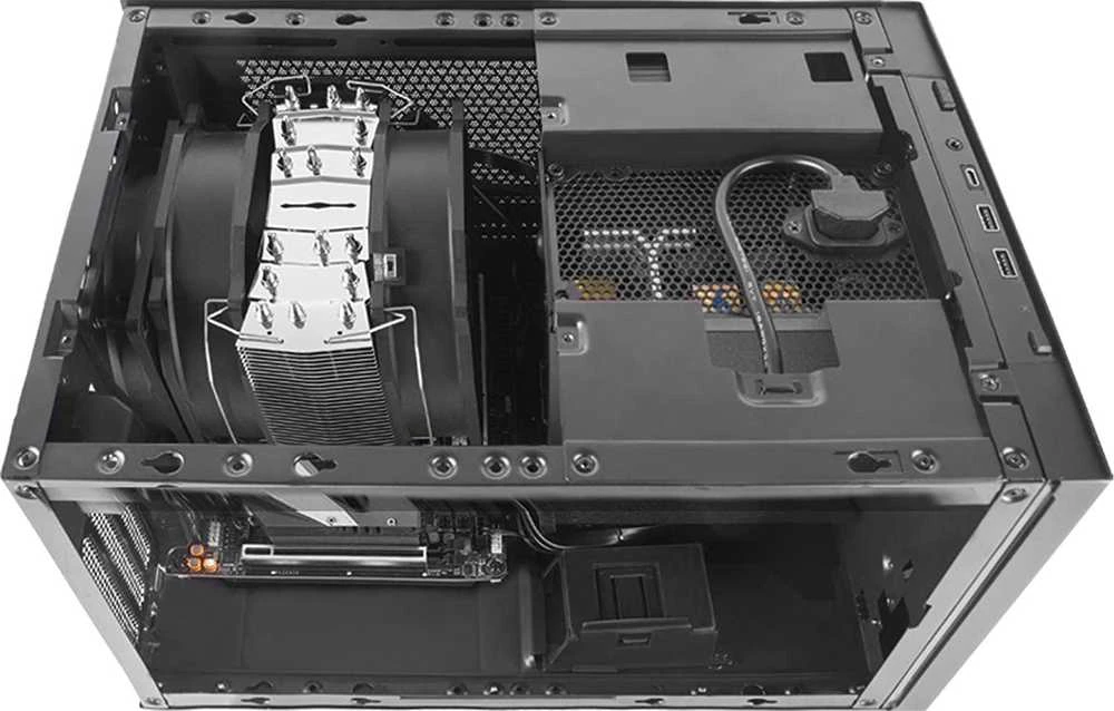 SilverStone SST-SG15S Sugo Mini-ITX case - sidabrinis