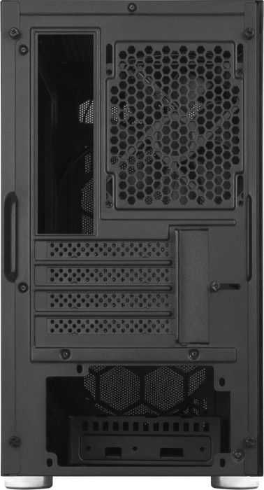 „SilverStone Fara H1M“, grūdintas stiklas – juoda