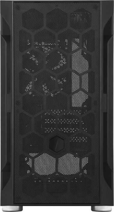 „SilverStone Fara H1M“, grūdintas stiklas – juoda