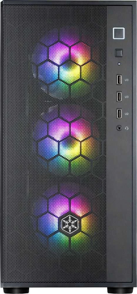 SilverStone Fara R1 V2 Midi-Tower, Tempered Glas - juodas