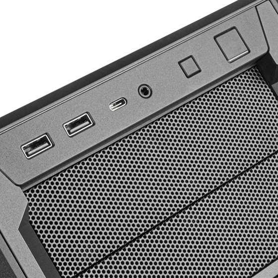 SilverStone SST-SED1-B Seta D1 Mid Tower - Juodas