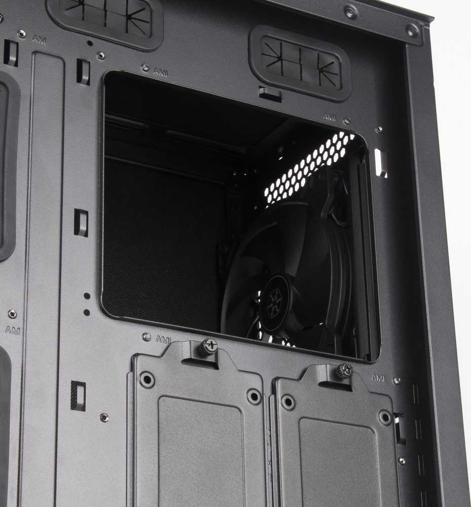„SilverStone SST–SEH1B–G“ – „SETA H1 Midi–Tower“, grūdintas stiklas – juoda