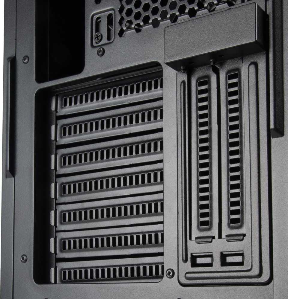 „SilverStone SST–SEH1B–G“ – „SETA H1 Midi–Tower“, grūdintas stiklas – juoda
