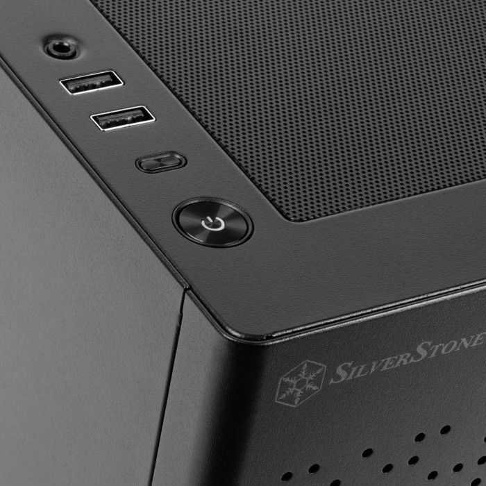 „SilverStone SST–SG16B Mini–ITX“ korpusas – juodas