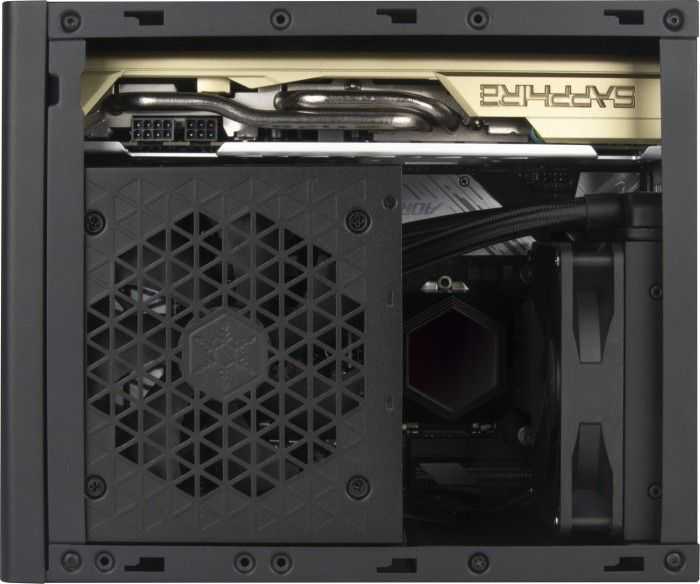 „SilverStone SST–SG16B Mini–ITX“ korpusas – juodas