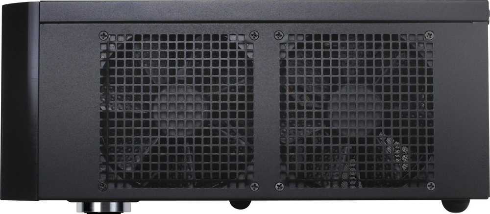 PC korpusas Silverstone SST-GD06B Grandia HTPC Micro ATX, Juodas
