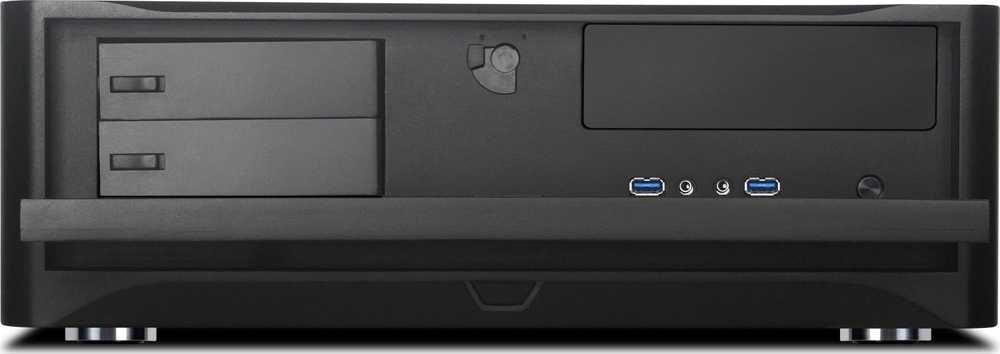PC korpusas Silverstone SST-GD06B Grandia HTPC Micro ATX, Juodas