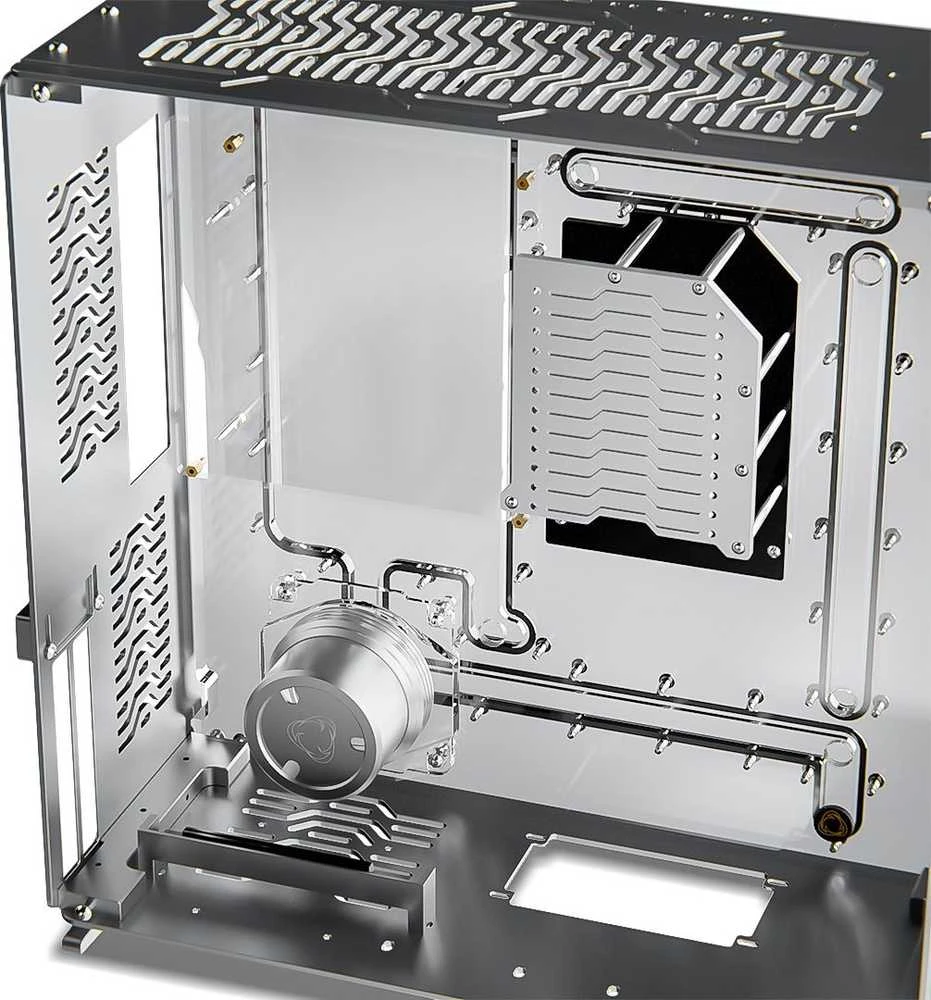 „Singularity Computers Wraith ITX/DTX“ – sidabrinis