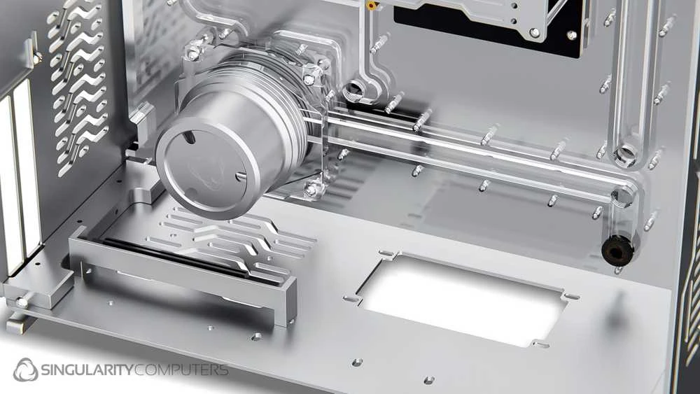 „Singularity Computers Wraith ITX/DTX“ – sidabrinis