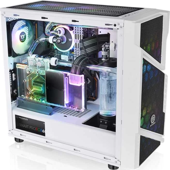 Thermaltake Commander C31 grūdintas stiklas ARGB Snow Edition