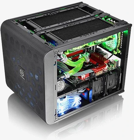 Korpusas Thermaltake Core V21 microATX Window Juodas