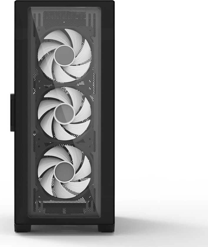 Zalman Case I3 Neo TG Mid Tower RGB 4xfan juoda