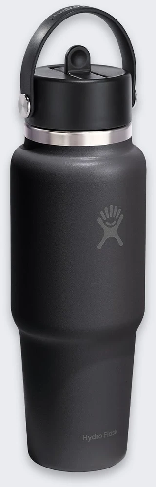 Buteliukas termiczna Hydro Flask 32 Oz Wide Flex Straw Travel Bottle (946 ml) - juodas