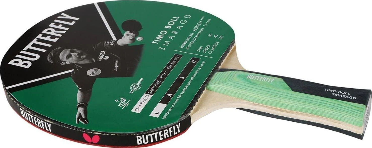 Butterfly Drugelis Timo Boll Smaragd S841447 stalo teniso raketė
