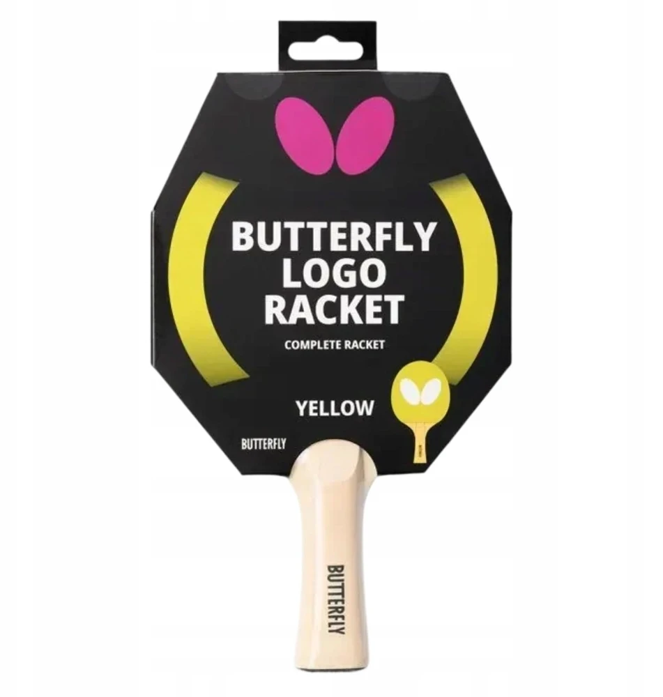 raketė stalo teniso Butterfly Logo geltona