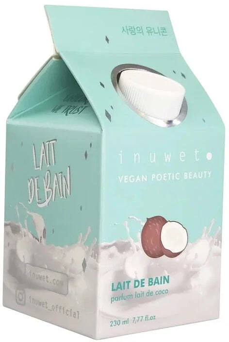 Inuwet Coco Coconut Milk Cleansing & Softening Bath Milk, 230 ml