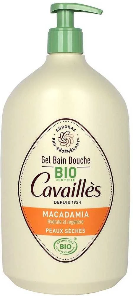„Roge Cavailles Bio Macadamia“ regeneruojamasis dušo aliejus sausai odai, 1000 ml
