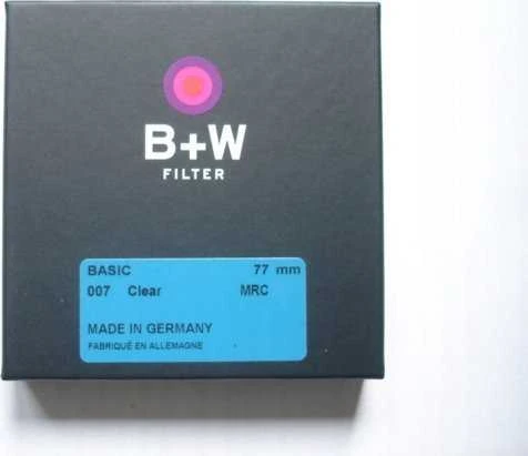 B+W filtro apsauginis filtras Basic 007 Clear MRC 1101261 77 mm